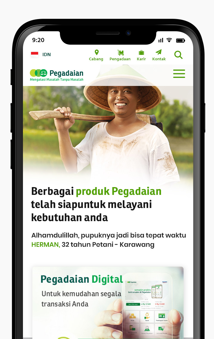 Komunigrafik ui-ux, web design and development Indonesia - Project Showcase and Portfolio Responsive Mobile